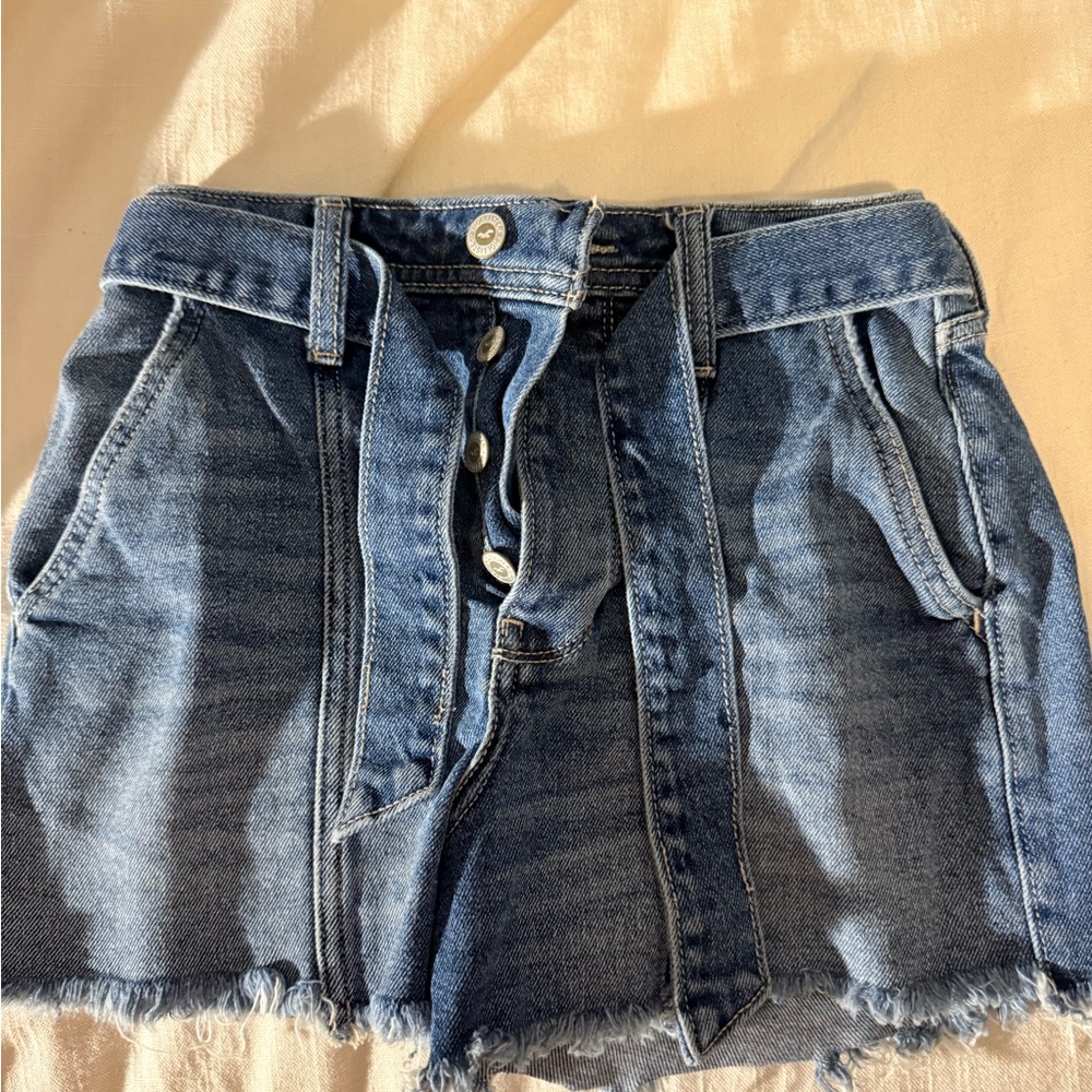Hollister Dark Blue Jean Shorts